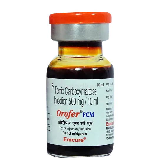 orofer fcm 500mg injection 10 ml